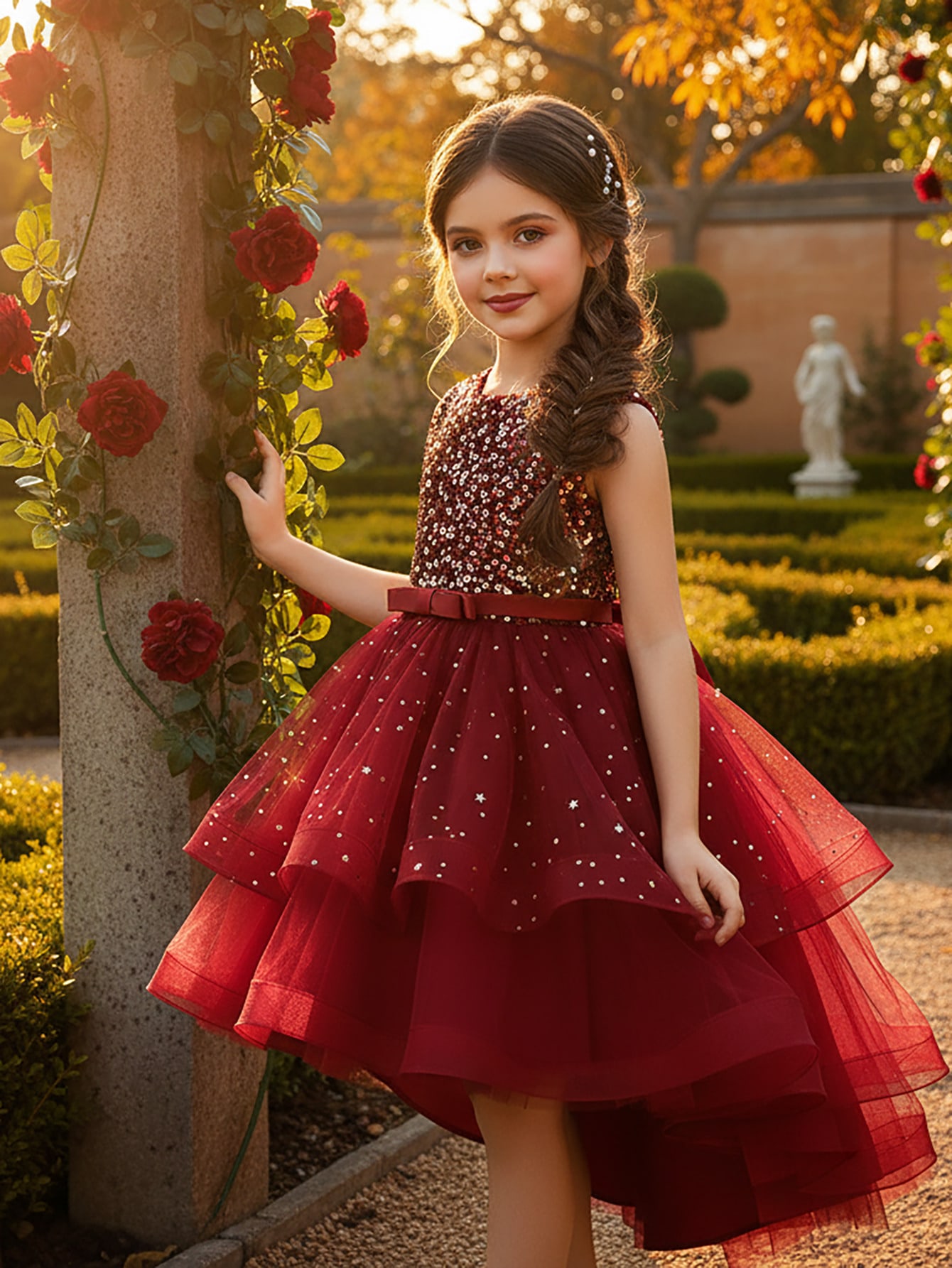 Glitter Tablecloth - Abito da Principessa per Bambina con