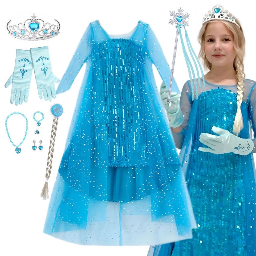 Glitter Tablecloth - Splendido Abito da Principessa per Bambina,