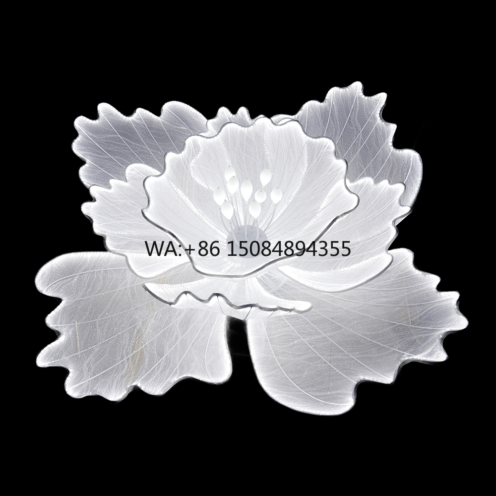 Event & Party Supply - Supporto per Sfondo con Fiori Bianchi