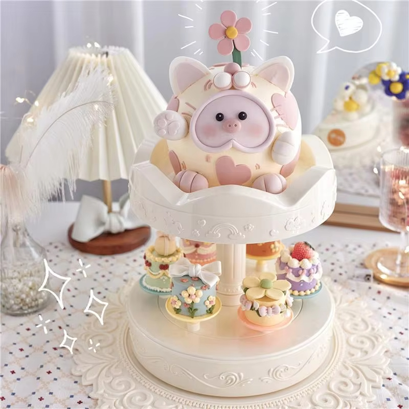 Cupcake Stand Tier - Alzata per torta rotante automatica a