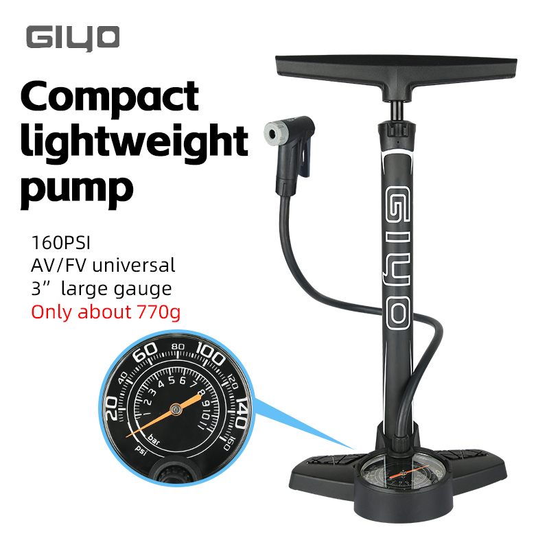 Balloon Pump Hand - GIYO 160PSI Pompa da Pavimento per