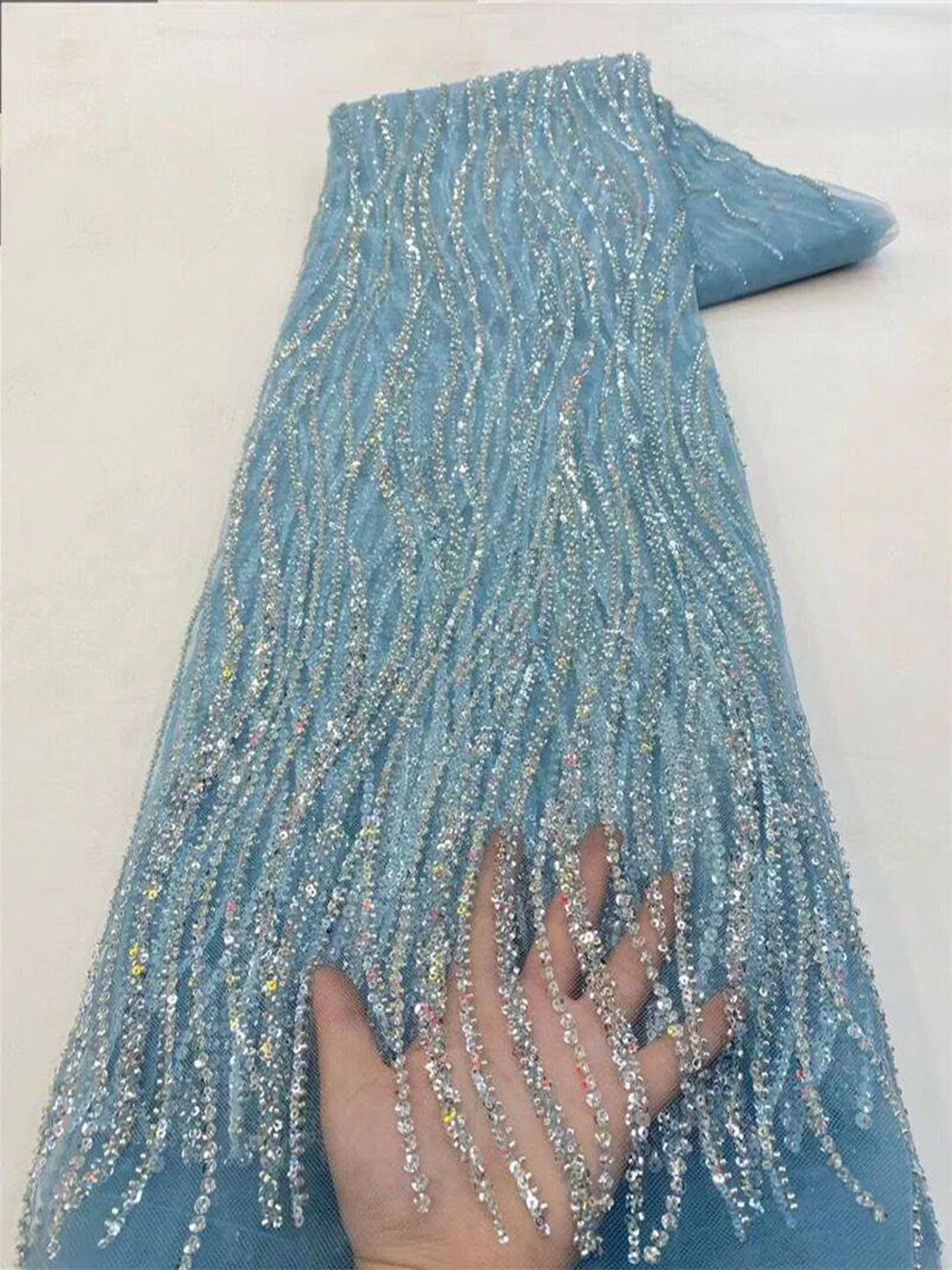 Tessuto in Tulle Ricamato con  - Glitter Tablecloth recensione e prezzo