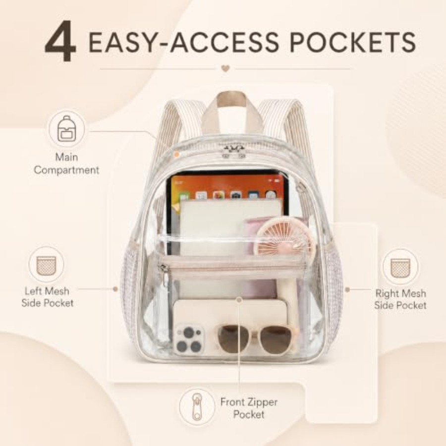 Mini Zaino Trasparente per Eve - Event & Party Supply recensione e prezzo