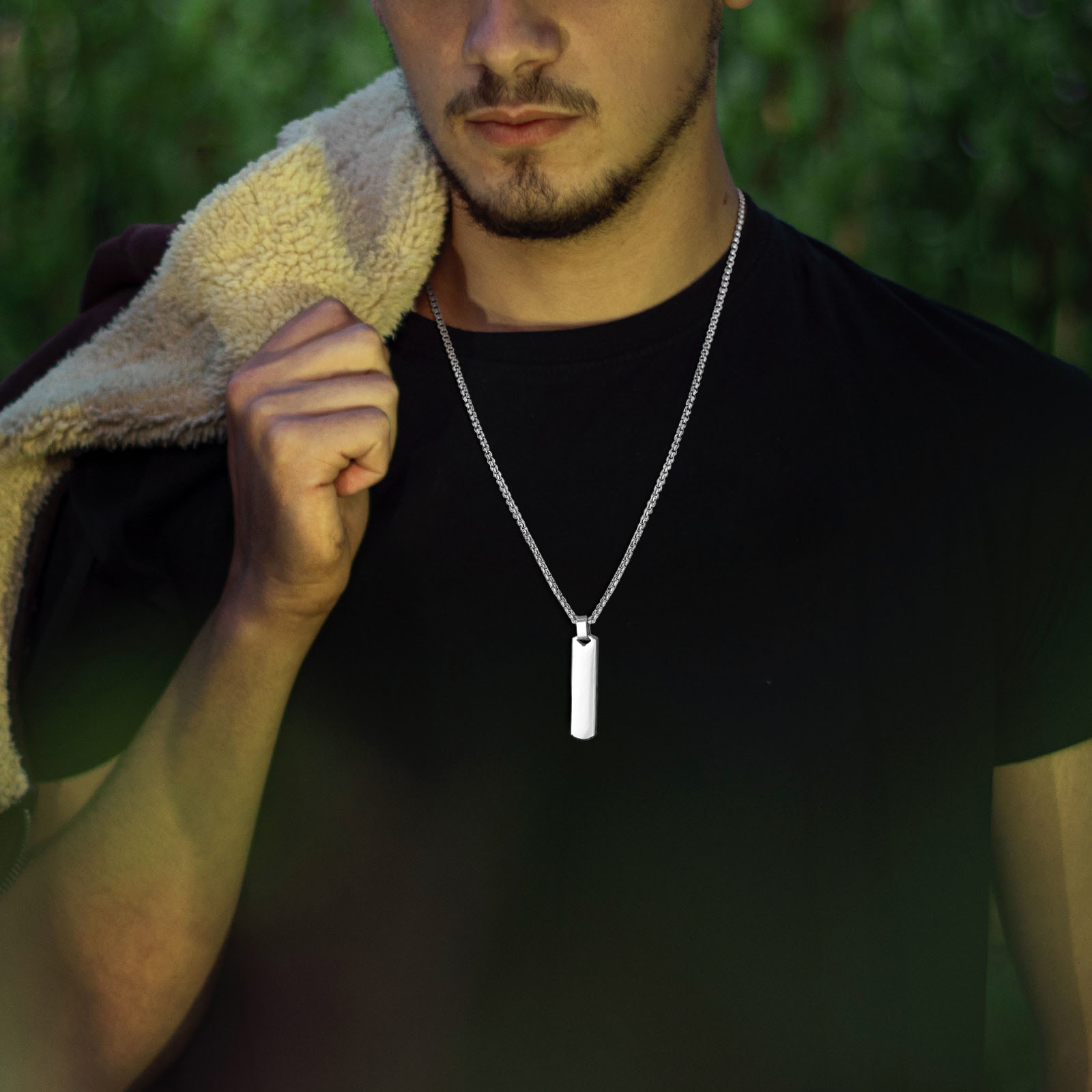 Collana da uomo con barra iniz - Event Z recensione e prezzo