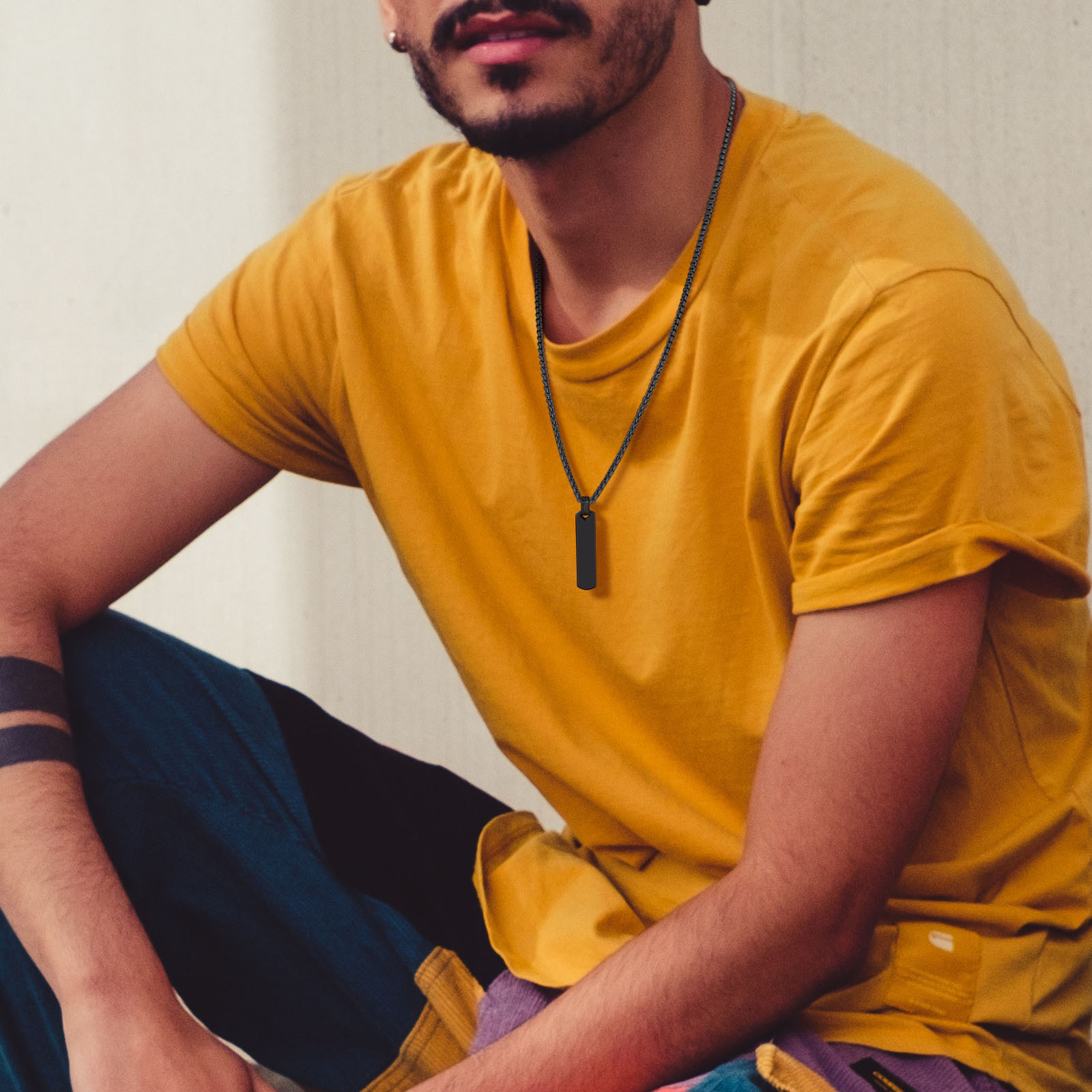 Collana da uomo con barra iniz - Event Z recensione e prezzo