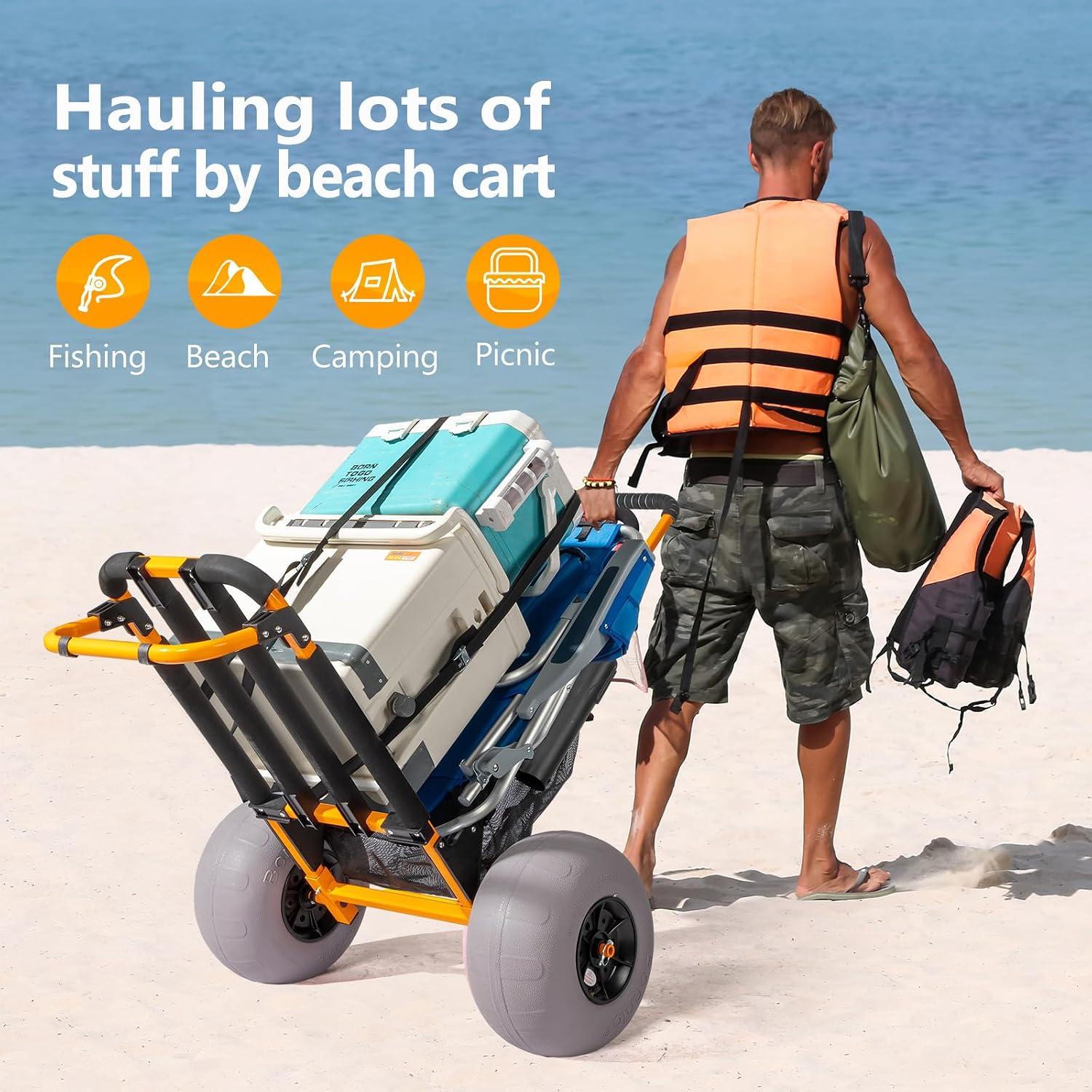 Carrello da pesca da spiaggia  - Balloon Pump Hand recensione e prezzo