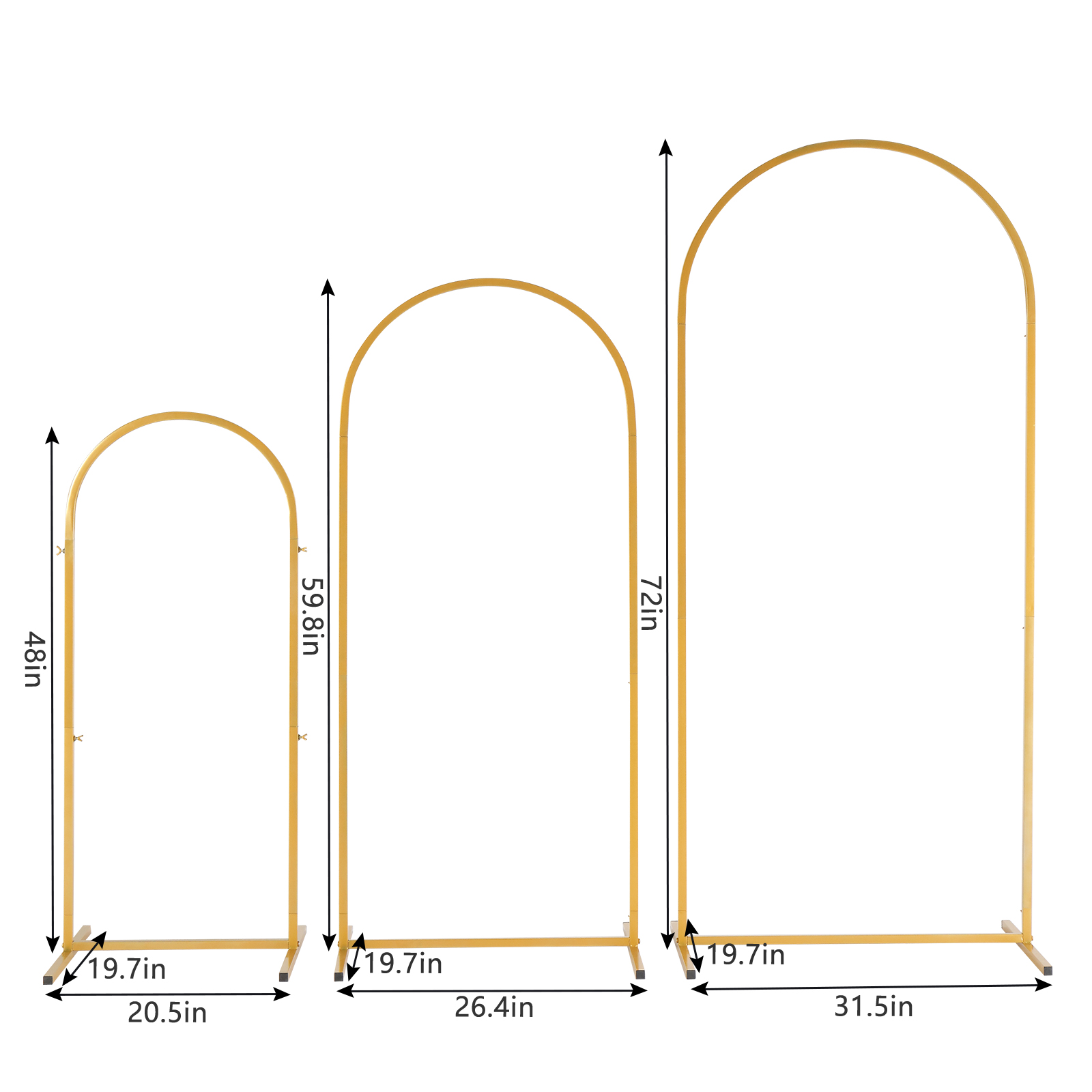 Set di 3 Archi in Metallo Dora - Balloon Arch Kit recensione e prezzo