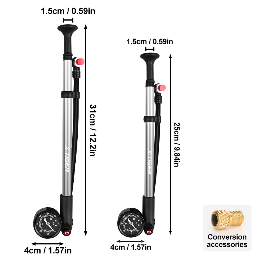 X-TIGER 300PSI pompa per bicic - Balloon Pump Hand recensione e prezzo